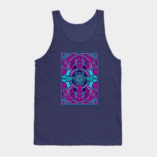 Neon Noir D20 Dice Cyberpunk Tabletop RPG Tank Top